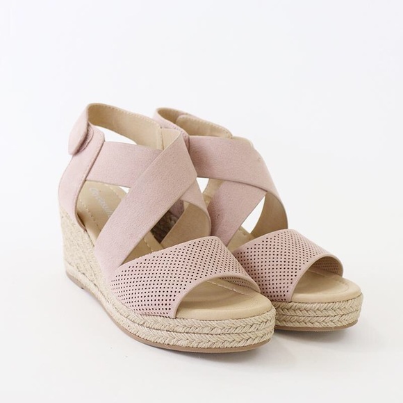 blush espadrille sandals